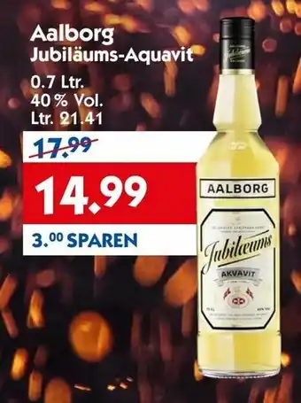 Hol'ab Getränkemarkt Aalborg Jubiläums Aquavit 0.7L Angebot