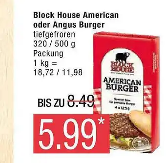 Marktkauf Block house american oder angus burger Angebot