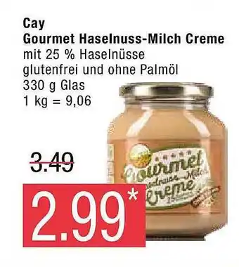 Marktkauf Cay gourmet haselnuss-milch creme Angebot