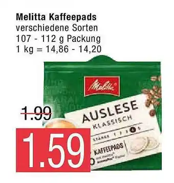 Marktkauf Melitta kaffeepads Angebot