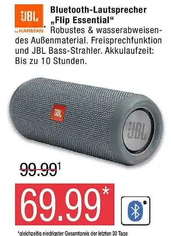 Marktkauf Jbl bluetooth-lautsprecher „flip essential “ Angebot