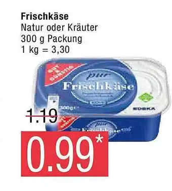 Marktkauf Frischkäse natur oder kräuter Angebot