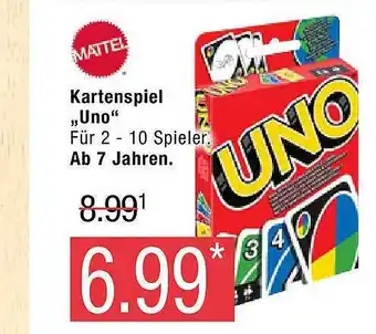 Marktkauf Mattel kartenspiel „uno” Angebot