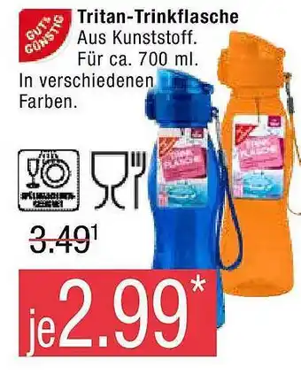 Marktkauf Gut & günstig tritan trinkflasche Angebot