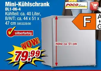 Poco Poco line mini-kühlschrank dl1-06-4 Angebot