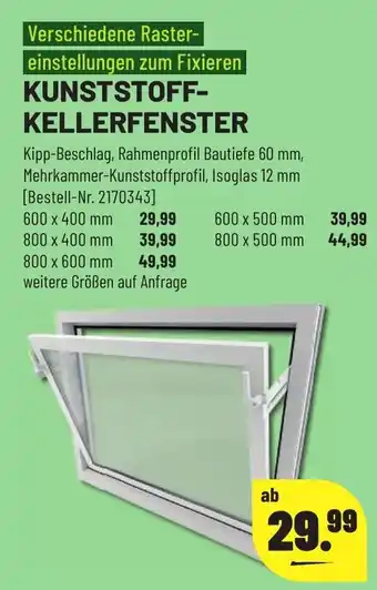 Leitermann Baumarkt Kunststoff-Kellerfenster Angebot