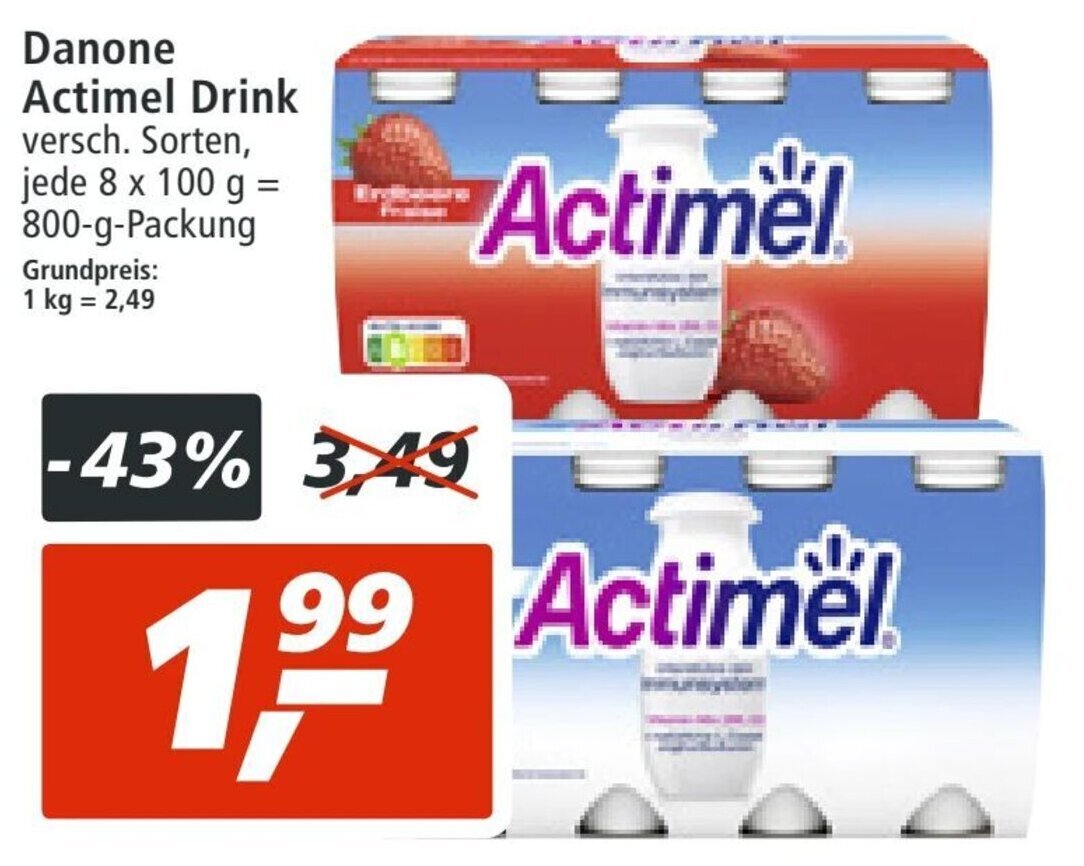 Alle Actimel Angebote Entdecken Sie das günstigste Actimel Angebot!