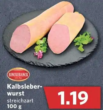 Combi Binkbanck Kalbsleberwurst 100g Angebot