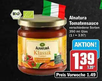 AEZ Alnatura tomatensauce Angebot