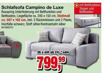 Möbelfundgrube Schlafsofa campino de luxe Angebot