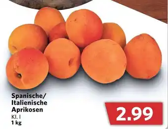 Combi Spanische/Italienische Aprikosen 1kg Angebot