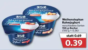 Combi Weihenstephan Rahmjoghurt 150g Becher Angebot