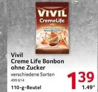 Selgros Vivil creme life bonbon ohne zucker Angebot