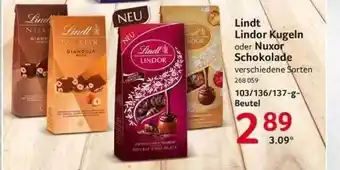 Selgros Lindt lindor kugeln oder nuxor schokolade Angebot