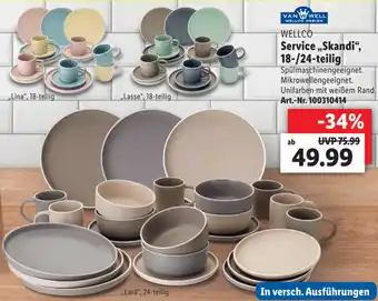 Lidl Vanwell Wellco Service,, Skandi', 18-/24-teilig Angebot