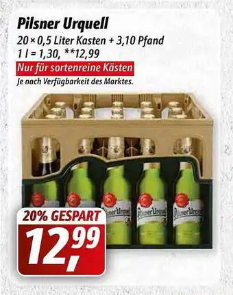 Simmel Pilsner urquell Angebot