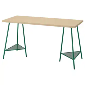 IKEA Målskytt / tillslag schreibtisch birke/grün Angebot