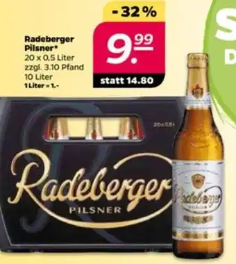 NETTO Radeberger Pilsner 20 x 0,5 L Angebot