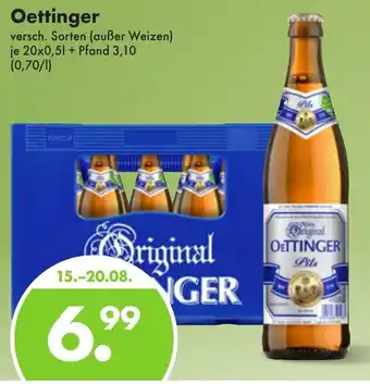 Trink und Spare Oettinger 20x0,5L Angebot