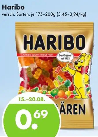 Trink und Spare Haribo 175-200g Angebot