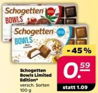 NETTO Schogetten Bowls Limited Edition 100g Angebot