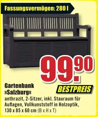 B1 Discount Baumarkt Gartenbank Salzburg Angebot