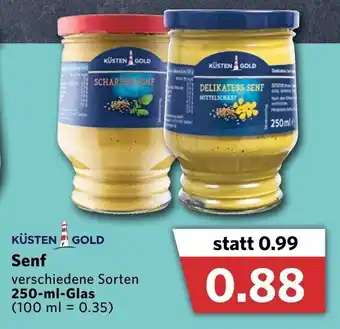 Combi Küsten Gold Senf 250ml Glas Angebot