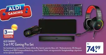 Aldi Nord Aldi Gaming 5in1 PC Gaming Pro-Set Angebot