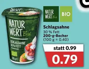 Combi Natur Wert Bio Schlagsahne 200g Becher Angebot