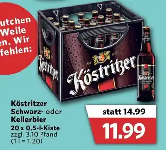 Combi Köstritzer Schwarz oder Kellerbier 20x0,5L Angebot