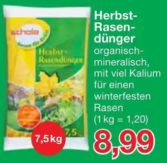 Jawoll Herbst Rasendünger 7,5 kg Angebot