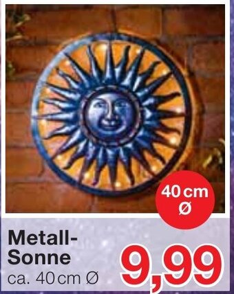 Jawoll Metall Sonne Angebot