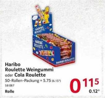 Selgros Haribo roulette weingummi oder cola roulette Angebot