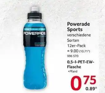 Selgros Powerade sports Angebot