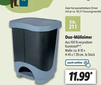 Lidl Duo-mülleimer Angebot