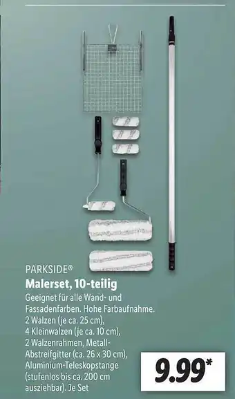 Lidl Parkside malerset, 10-tlg Angebot