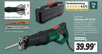 Lidl Parkside säbelsäge pfs710d3 Angebot