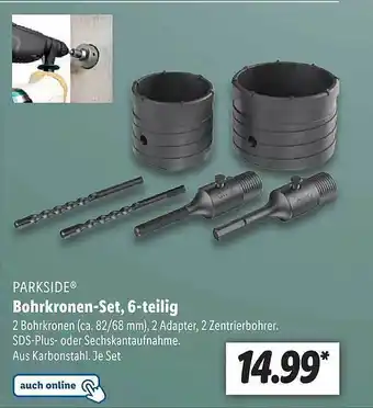 Lidl Parkside bohrkronen-set, 6tlg Angebot