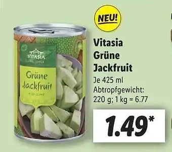 Lidl Vitasia grüne jackfruit Angebot