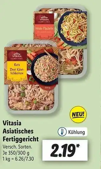 Lidl Vitasia asiatisches fertiggericht Angebot