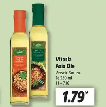 Lidl Vitasia asia öle Angebot