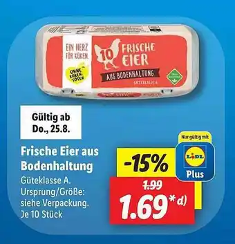 Lidl Frische eier aus bodenhaltung Angebot