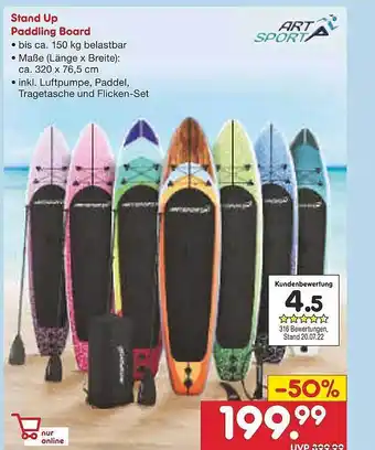 Netto Marken-Discount Stand up paddling board art sport Angebot