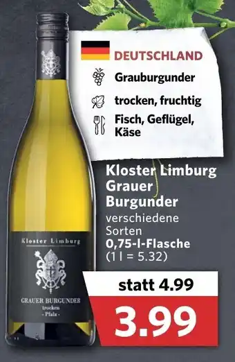 Combi Kloster Limburg Grauer Burgunder 0,75L Angebot