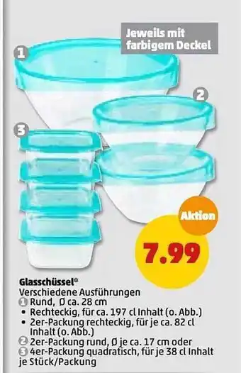 PENNY Glasschüssel Angebot