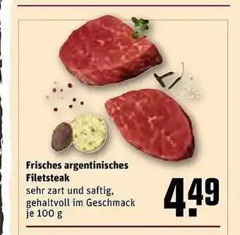 REWE Frisches argentinisches filetsteak Angebot