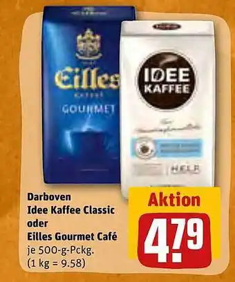 REWE Kaufpark Darboven ldee kaffee classic oder eilles gourmet café Angebot