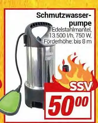 CENTERSHOP Schmutzwasserpumpe Angebot