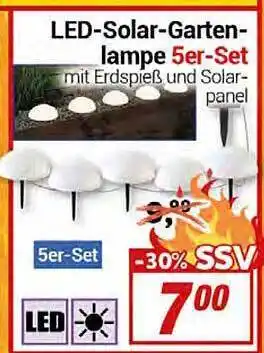 CENTERSHOP Led-solar-gartenlampe Angebot