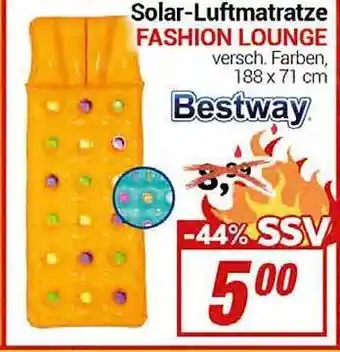 CENTERSHOP Solar-luftmatratze fashion lounge bestway Angebot